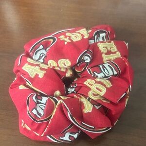 Red and Gold Kids Scrunchie